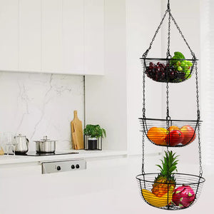 
                  
                    Load image into Gallery viewer, 3-Tiers Hanging Fruit Basket
                  
                